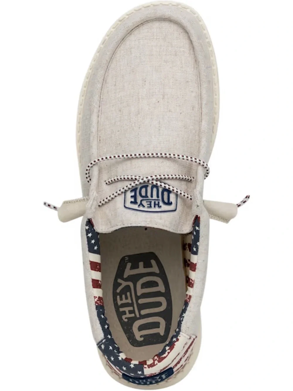 Hey Dude American Wally Slip-On Loafers in Off-White